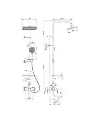 Смеситель Lemark Evitta LM0562C, для ванны и душа