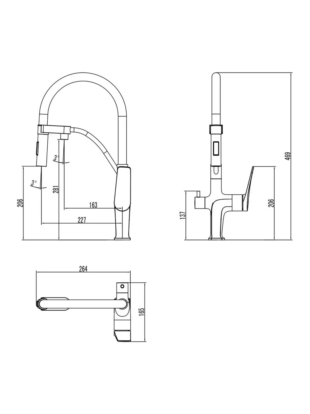 Смеситель Lemark Bronx LM3761BL, для кухни