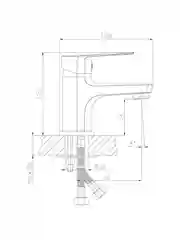 Смеситель Rossinka Silvermix S35-11, для раковины