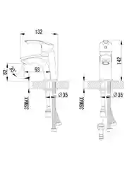 Смеситель Lemark Plus Strike LM1116C, для раковины и биде
