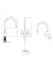 Смеситель Lemark Comfort LM3075BL, для кухни