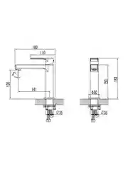 Смеситель Lemark Plus Grace LM1537C, для раковины