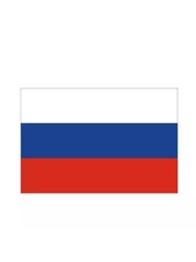 Наклейка на автомобиль. Флаг России, размер 10*15см