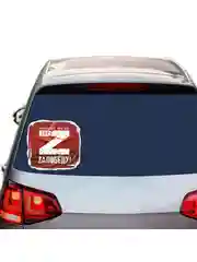 Наклейка на автомобиль. Наклейка на авто "ЗА ПОБЕДУ 2024!" Размер: 20*20см