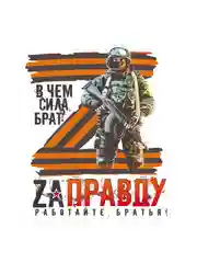 Наклейка на автомобиль"ЗА ПРАВДУ" Наклейки на машину, автонаклейка, стикер. Размер:20*16см