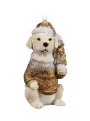 Украшение ErichKrause Decor "Песик", с золотой елкой, 8 см