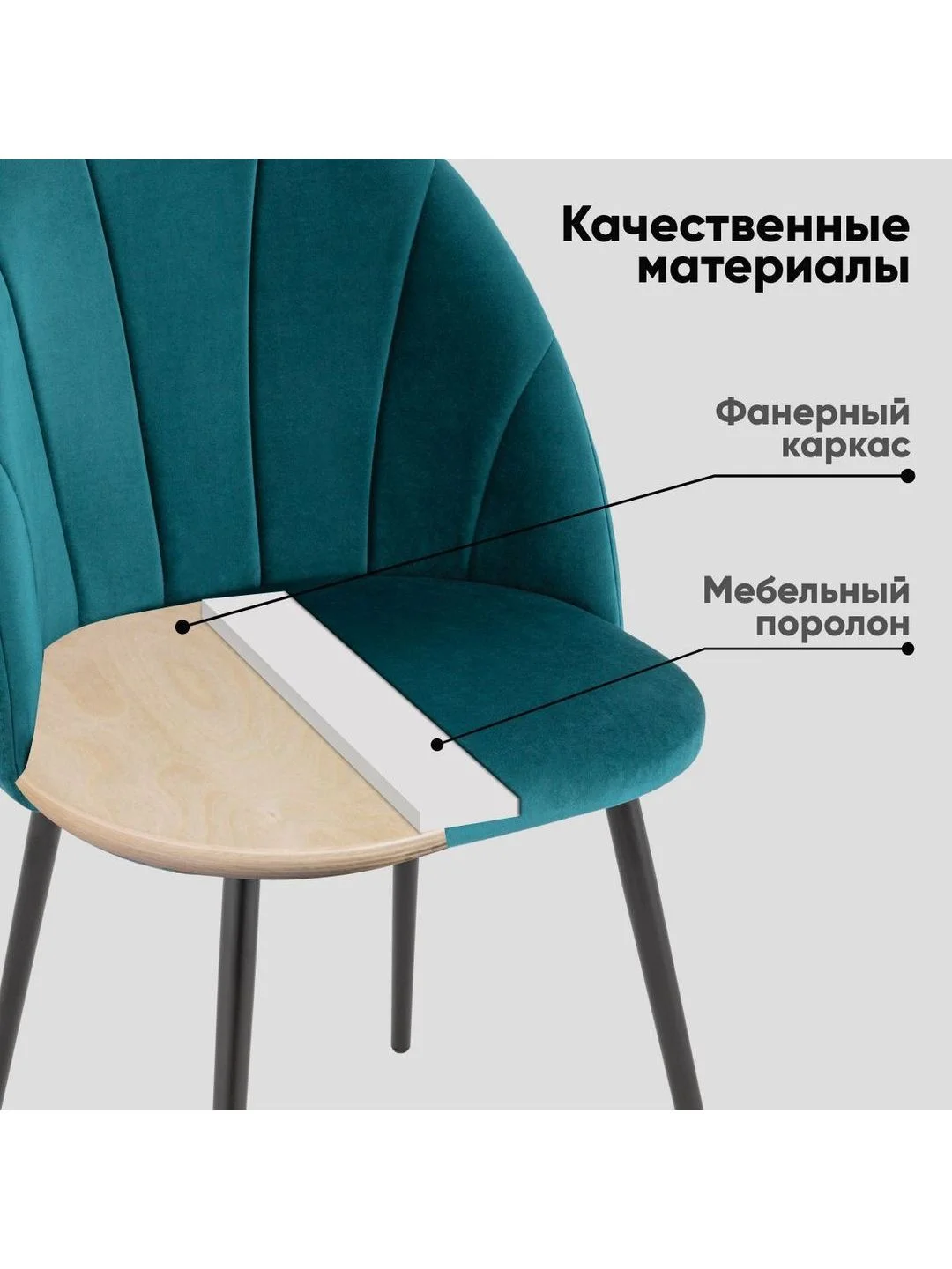 Мятный стул для кухни обеденный Логан