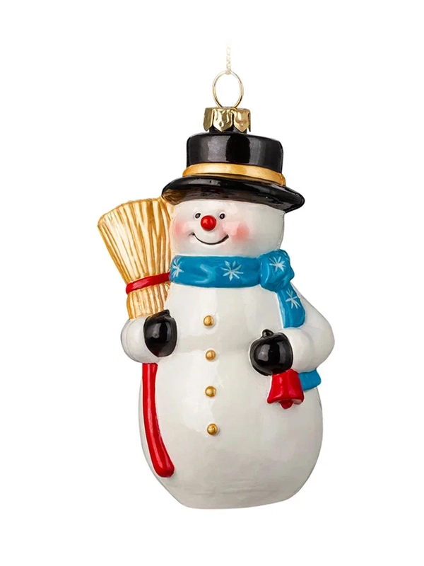 Украшение ErichKrause Decor "Снеговик с метлой", 10.5 см