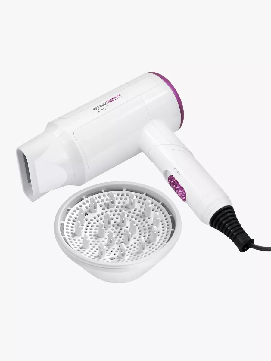 Фуксия фен STINGRAY ST-HD800A tourmaline ionic белая фуксия
