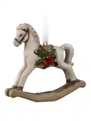 Украшение ErichKrause Decor Лошадка-качалка, рождественская, 7.5 см
