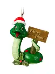 Украшение ErichKrause Decor Змея Merry Christmas, 6.5 см