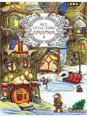 Раскраска для взрослых "Nice little town" 28 стр. А4