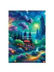 Календарь настенный перекидной на гребне, 34*48 6л. BG "Сказочный мир", 2025г