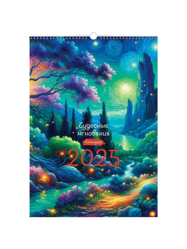 Календарь настенный перекидной на гребне, 34*48 6л. BG "Сказочный мир", 2025г