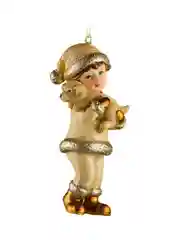 Украшение ErichKrause Decor "Мальчик с собачкой", золотое, 11 см