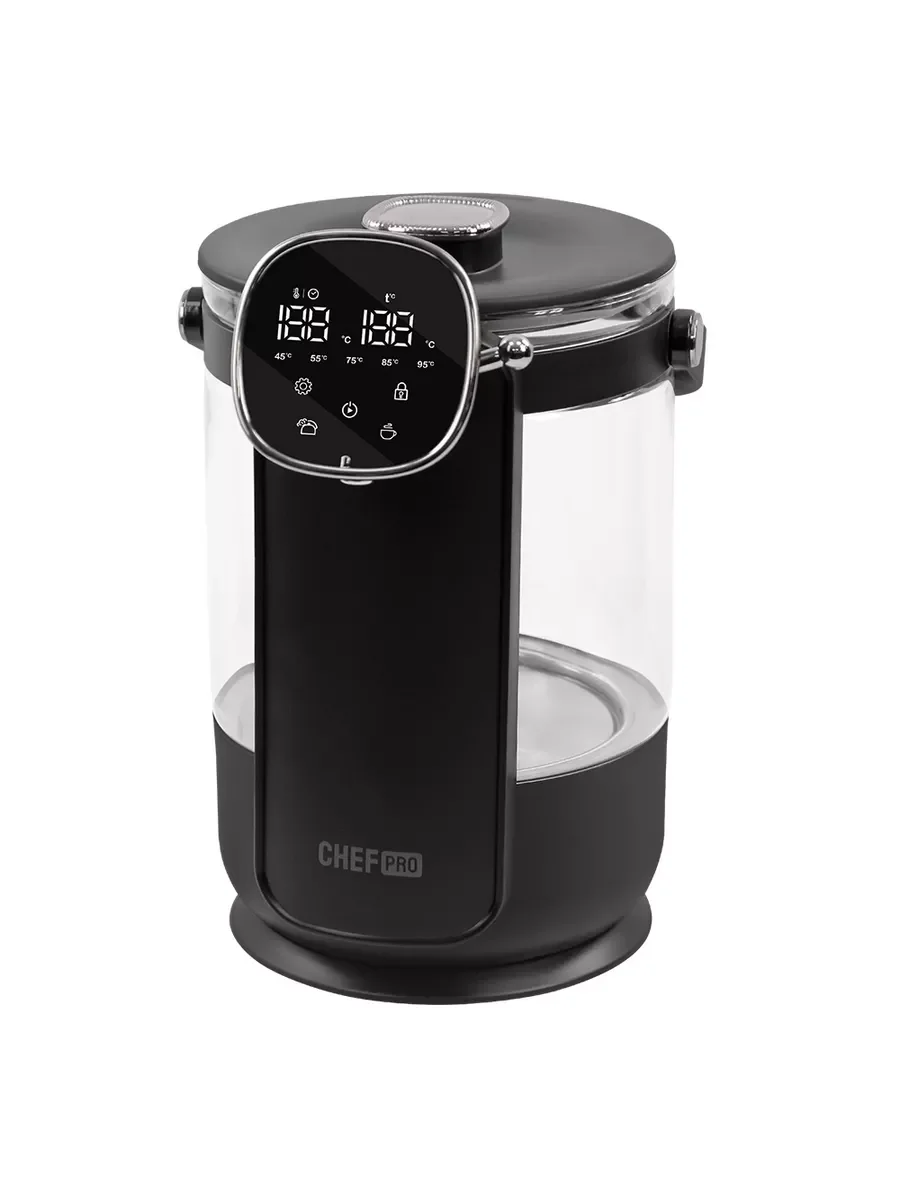 Черный термопот CHEF PRO CF-TP2300A черный/черный хром