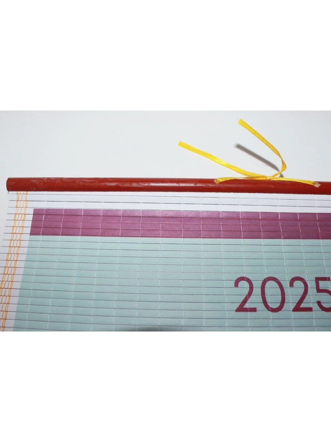 Голубой календарь циновка 2025 32х75 см