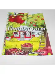 Разноцветный раскраска для взрослых антистресс "Ферма" Country Farm