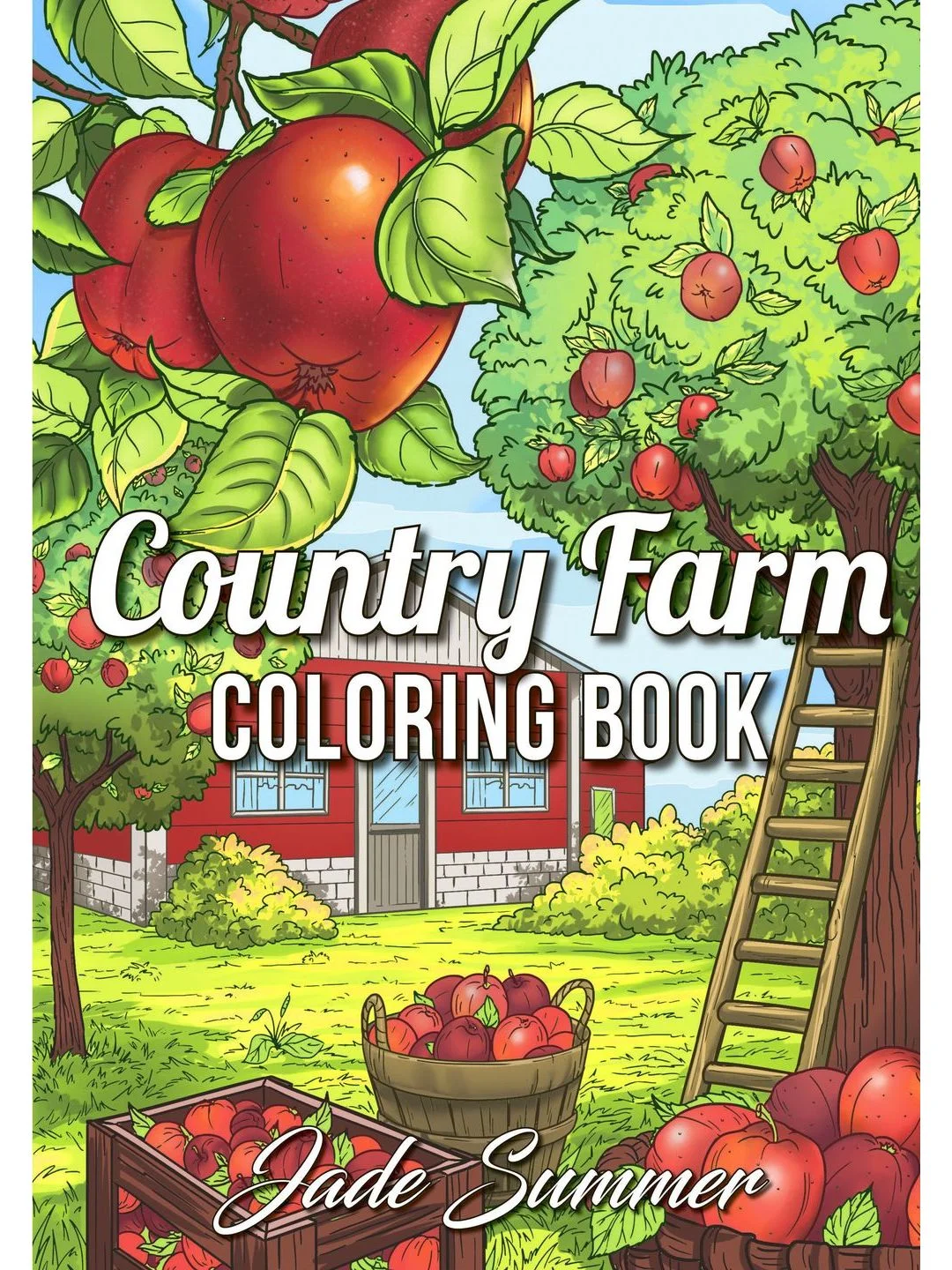 Разноцветный раскраска для взрослых антистресс "Ферма" Country Farm
