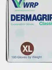 Перчатки медицинские одноразовые Dermagrip Classic, 630065, латексные смотровые 100 шт XL