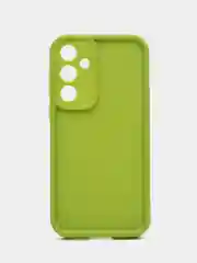 Зеленый чехол для Samsung Galaxy S24 FE (Самсунг Галакси С24 ФЕ), противоударный, с бортиками
