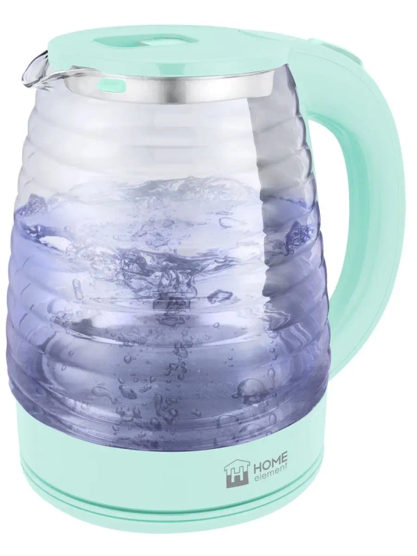 Чайник электрический HOME ELEMENT HE-KT2307 стеклянный с подсветкой/ электрочайник 2л