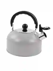 Серый чайник со свистком HOME ELEMENT HE-WK1602, 2л, нерж. сталь, светло-серый матовый