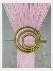 Розовый нитяная штора кисея, размер 300*300 см