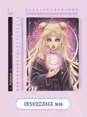 Кремовый блокнот А5 72 листа в точку. Точкабук "Witch Girls/Девушки-ведьмы", Проф-Пресс