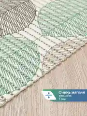 Серый меланж коврик для ванной и туалета из вспененного ПВХ, ВИЛИНА