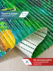 Зеленый коврик для ванной и туалета из вспененного ПВХ, ВИЛИНА