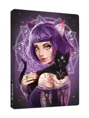 Фиолетовый блокнот А5 72 листа в точку. Точкабук "Witch Girls/Девушки-ведьмы", Проф-Пресс