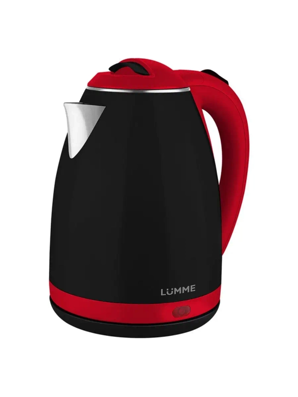 Чайник электрический LUMME LU-145/ 1800W/ 2.0л/ металлический/ черный/красный