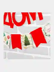 Коралловый меланж гирлянда-растяжка "С Новым годом!"
