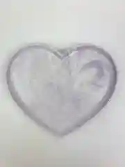 Лавандовый подставка из гипса "Сердце"