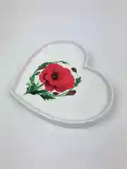 Красный подставка из гипса "Сердце"