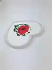 Красный подставка из гипса "Сердце"