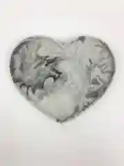 Серый подставка из гипса "Сердце"
