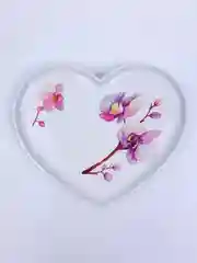 Тёмно-розовый подставка из гипса "Сердце"