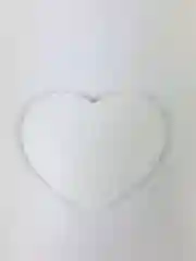 Фиолетовый подставка из гипса "Сердце"