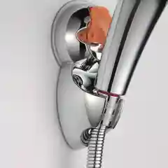 Оранжевый держатель для душа настенный/ Держатель для лейки душа на присоске