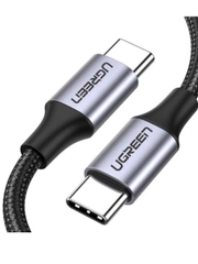 Кабель Ugreen US261 (50150) USB 2.0 C M/M Round Cable Nickel Plating  1m. - Grey Black