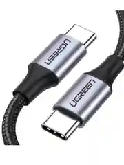 Кабель Ugreen US261 (50150) USB 2.0 C M/M Round Cable Nickel Plating  1m. - Grey Black