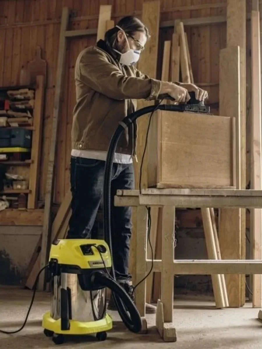 Желтый пылесос Karcher WD 3 P S V-17/4/20 (1.628-190.0)