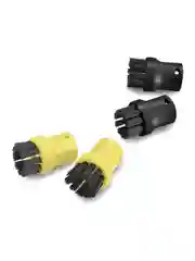Черный комплект круглых щеток Karcher 2.863-264 для пароочистителей Karcher SC и SI, 4 шт
