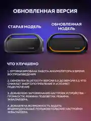 Черный колонка портативная беспроводная блютуз Tronsmart Bang 60W