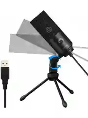 Черный конденсаторный студийный USB-микрофон FIFINE K669B компьютерный для стримов и конференций