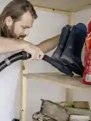 Желтый бытовой пылесос, строительный пылесос Karcher WD 3 P V-17/4/20 Workshop (1.628-175.0)