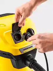 Желтый бытовой пылесос, строительный пылесос Karcher WD 3 P V-17/4/20 Workshop (1.628-175.0)