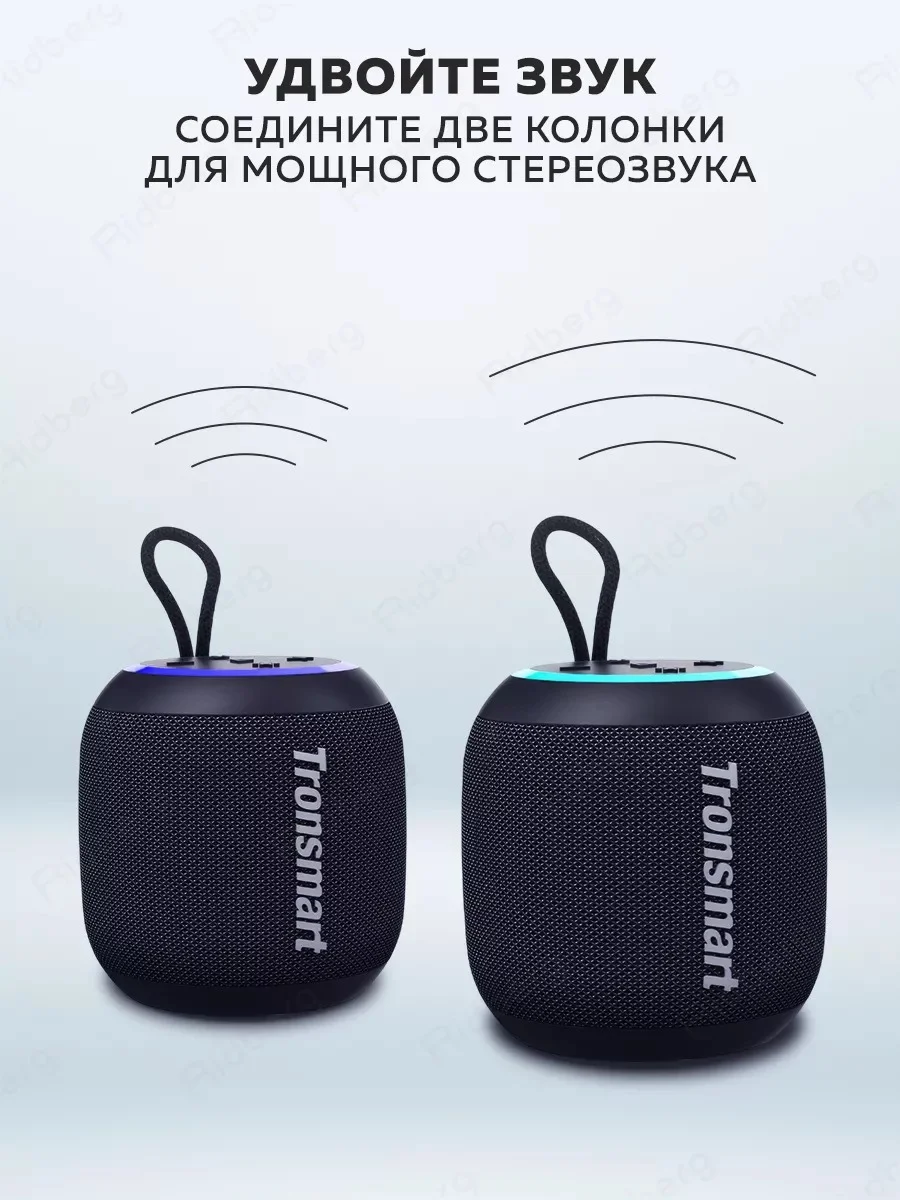 Черный колонка портативная беспроводная блютуз маленькая Tronsmart T7 Mini (Black)
